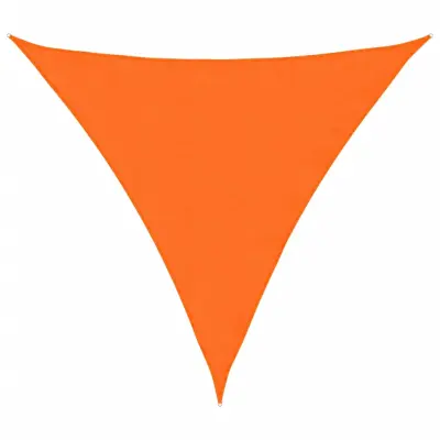 vidaXL Senčno jadro oksford blago trikotno 4x4x4 m oranžno