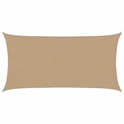 vidaXL Senčno jadro 160 g/m² taupe 2,5x4,5 m HDPE