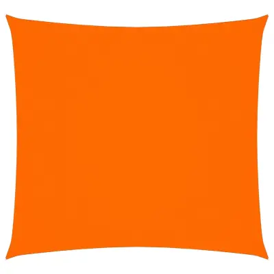 vidaXL Senčno jadro oksford blago kvadratno 3,6x3,6 m oranžno