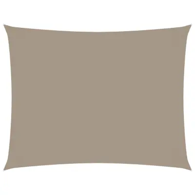vidaXL Senčno jadro oksford blago pravokotno 3x4 m taupe
