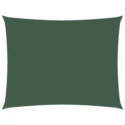 vidaXL Senčno jadro oksford blago pravokotno 2,5x3,5 m temno zeleno