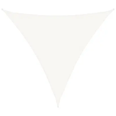 vidaXL Senčno jadro 160 g/m² belo 6x6x6 m HDPE