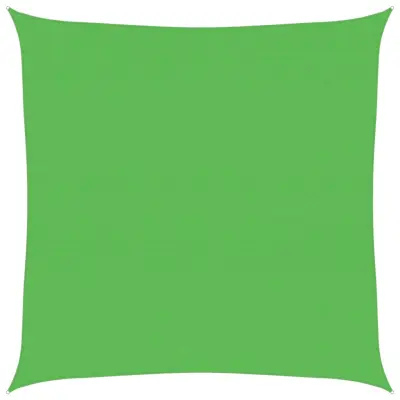 vidaXL Senčno jadro 160 g/m² svetlo zeleno 4x4 m HDPE