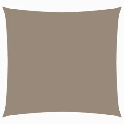 vidaXL Senčno jadro oksford blago kvadratno 6x6 m taupe