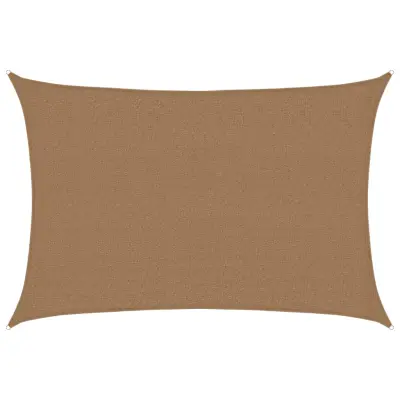 vidaXL Senčno jadro 160 g/m² taupe 2,5x3,5 m HDPE