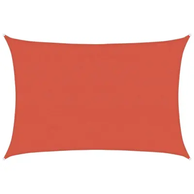 vidaXL Senčno jadro 160 g/m² terakota 4x5 m HDPE