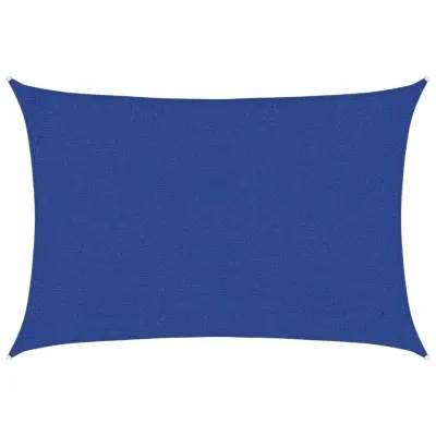 vidaXL Senčno jadro 160 g/m² modro 2x3 m HDPE