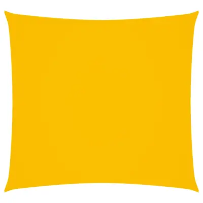 vidaXL Senčno jadro oksford blago kvadratno 6x6 m rumeno
