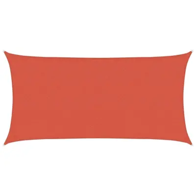 vidaXL Senčno jadro 160 g/m² terakota 2,5x4,5 m HDPE