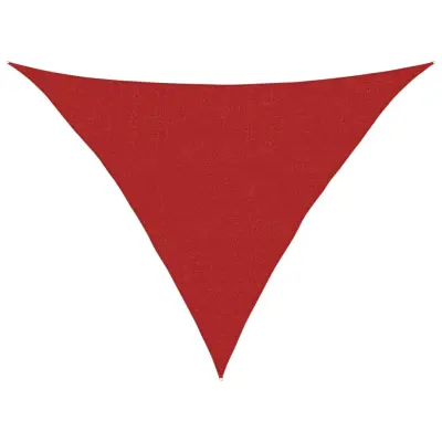 vidaXL Senčno jadro 160 g/m² rdeče 2,5x2,5x3,5 m HDPE