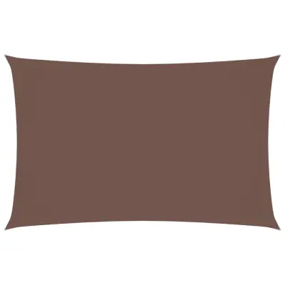 vidaXL Senčno jadro oksford blago pravokotno 2x5 m rjavo