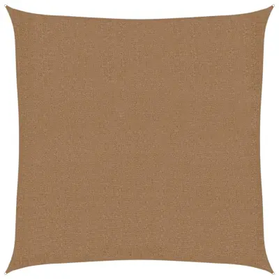 vidaXL Senčno jadro 160 g/m² taupe 3x3 m HDPE