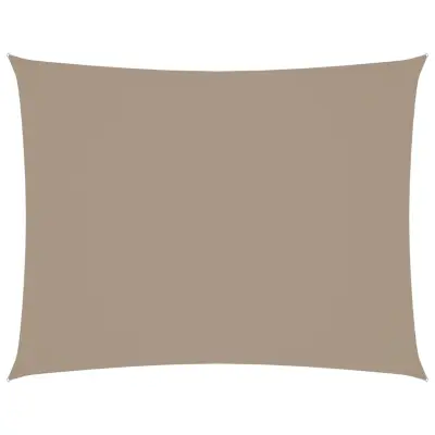 vidaXL Senčno jadro oksford blago pravokotno 4x6 m taupe
