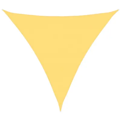 vidaXL Senčno jadro 160 g/m² bež 6x6x6 m HDPE