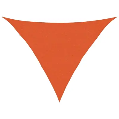 vidaXL Senčno jadro 160 g/m² oranžno 3x3x4,2 m HDPE