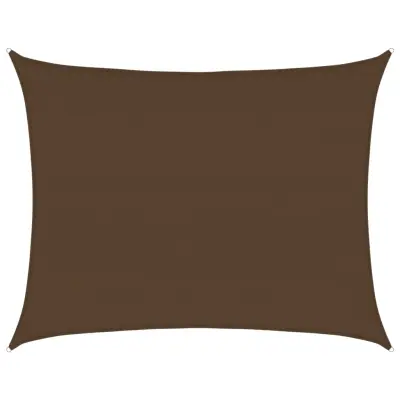 vidaXL Senčno jadro 160 g/m² rjavo 6x8 m HDPE
