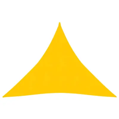 vidaXL Senčno jadro 160 g/m² rumeno 3,6x3,6x3,6 m HDPE