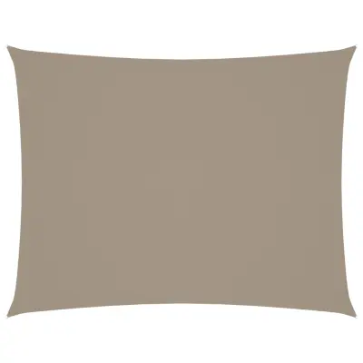 vidaXL Senčno jadro oksford blago pravokotno 5x6 m taupe