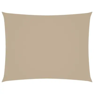 vidaXL Senčno jadro oksford blago pravokotno 5x6 m bež
