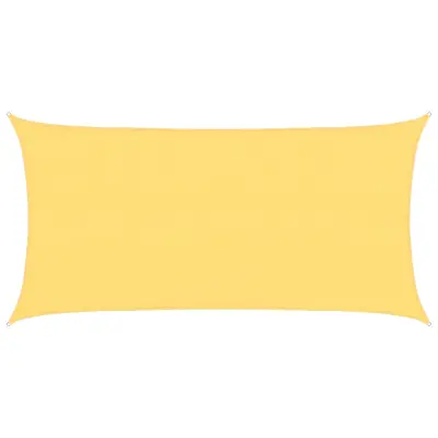 vidaXL Senčno jadro 160 g/m² bež 2,5x4,5 m HDPE