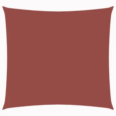 vidaXL Senčno jadro oksford blago kvadratno 3x3 m terakota