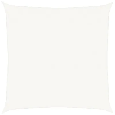 vidaXL Senčno jadro 160 g/m² belo 7x7 m HDPE