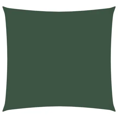 vidaXL Senčno jadro oksford blago kvadratno 4,5x4,5 m temno zeleno