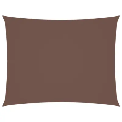 vidaXL Senčno jadro oksford blago pravokotno 5x6 m rjavo