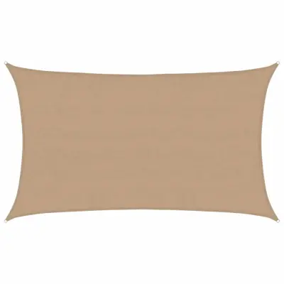 vidaXL Senčno jadro 160 g/m² taupe 5x8 m HDPE