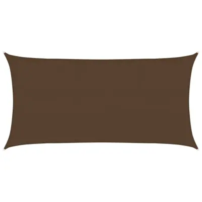 vidaXL Senčno jadro 160 g/m² rjavo 3x6 m HDPE