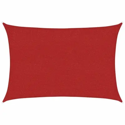vidaXL Senčno jadro 160 g/m² rdeče 2x3 m HDPE