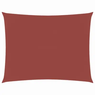 vidaXL Senčno jadro oksford blago pravokotno 4x5 m terakota