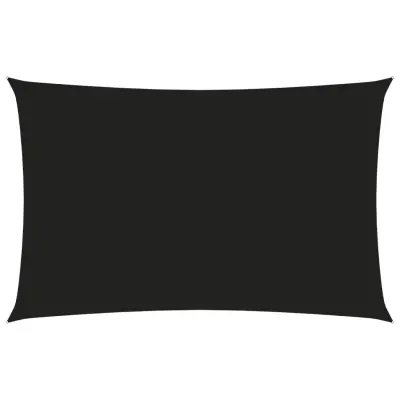 vidaXL Senčno jadro oksford blago pravokotno 5x8 m črno