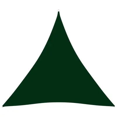 vidaXL Senčno jadro oksford blago trikotno 6x6x6 m temno zeleno