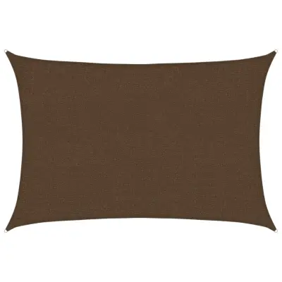 vidaXL Senčno jadro 160 g/m² rjavo 2x2,5 m HDPE