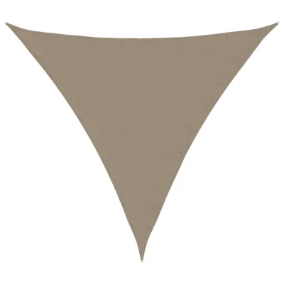 vidaXL Senčno jadro oksford blago trikotno 6x6x6 m taupe