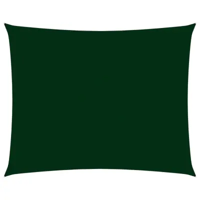 vidaXL Senčno jadro oksford blago pravokotno 2,5x3 m temno zeleno