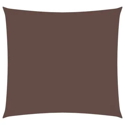 vidaXL Senčno jadro oksford blago kvadratno 2,5x2,5 m rjavo