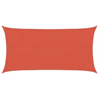 vidaXL Senčno jadro 160 g/m² terakota 2,5x5 m HDPE