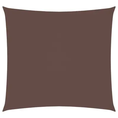 vidaXL Senčno jadro oksford blago kvadratno 5x5 m rjavo