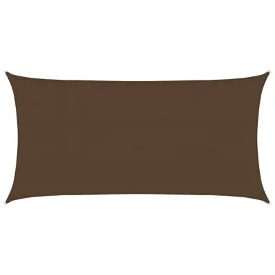 vidaXL Senčno jadro 160 g/m² rjavo 2,5x4,5 m HDPE