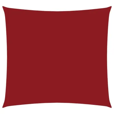 vidaXL Senčno jadro oksford blago kvadratno 3,6x3,6 m rdeče
