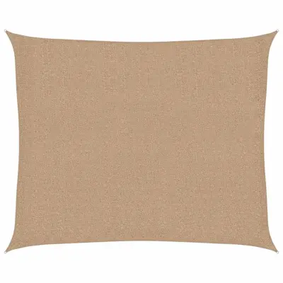 vidaXL Senčno jadro 160 g/m² taupe 2,5x3 m HDPE