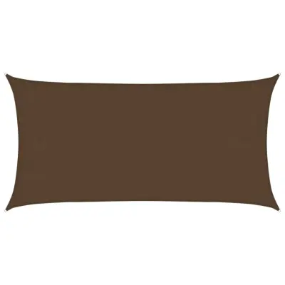 vidaXL Senčno jadro 160 g/m² rjavo 4x7 m HDPE