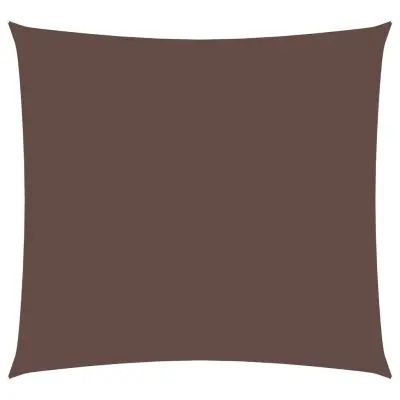 vidaXL Senčno jadro oksford blago kvadratno 6x6 m rjavo