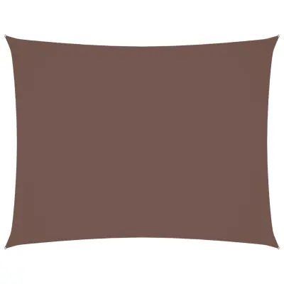 vidaXL Senčno jadro oksford blago pravokotno 3x4 m rjavo