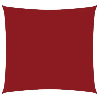 vidaXL Senčno jadro oksford blago kvadratno 4,5x4,5 m rdeče