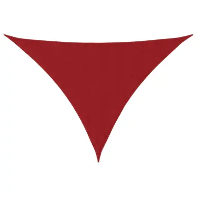 vidaXL Senčno jadro oksford blago trikotno 4x5x5 m rdeče
