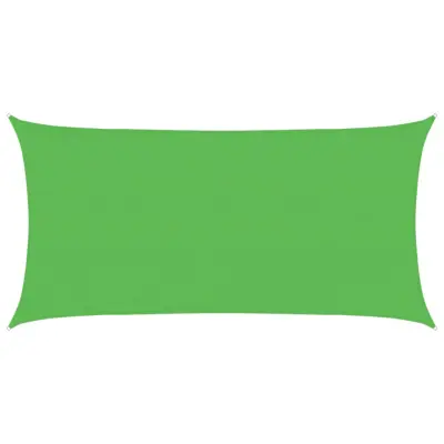 vidaXL Senčno jadro 160 g/m² svetlo zeleno 3x6 m HDPE
