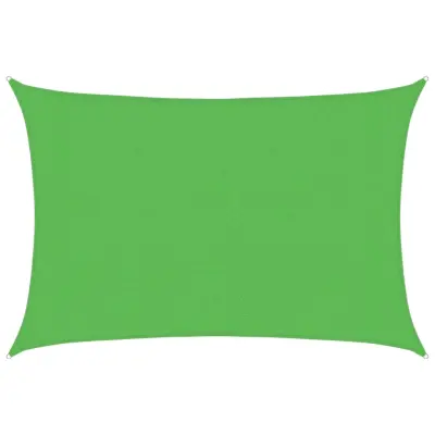 vidaXL Senčno jadro 160 g/m² svetlo zeleno 3x4 m HDPE